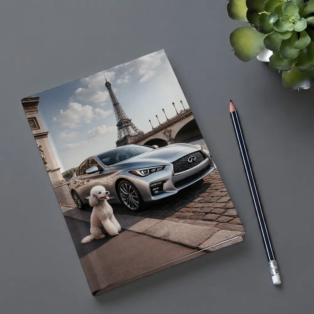 Infiniti Q50 Poodle Eiffel Tower Paris – Notebooks