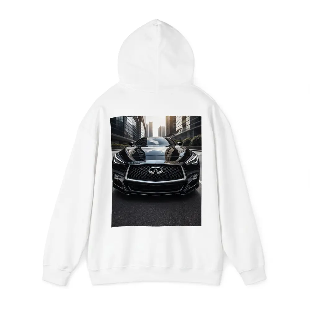 Infiniti Q60 Black Front City Street – Hoodies