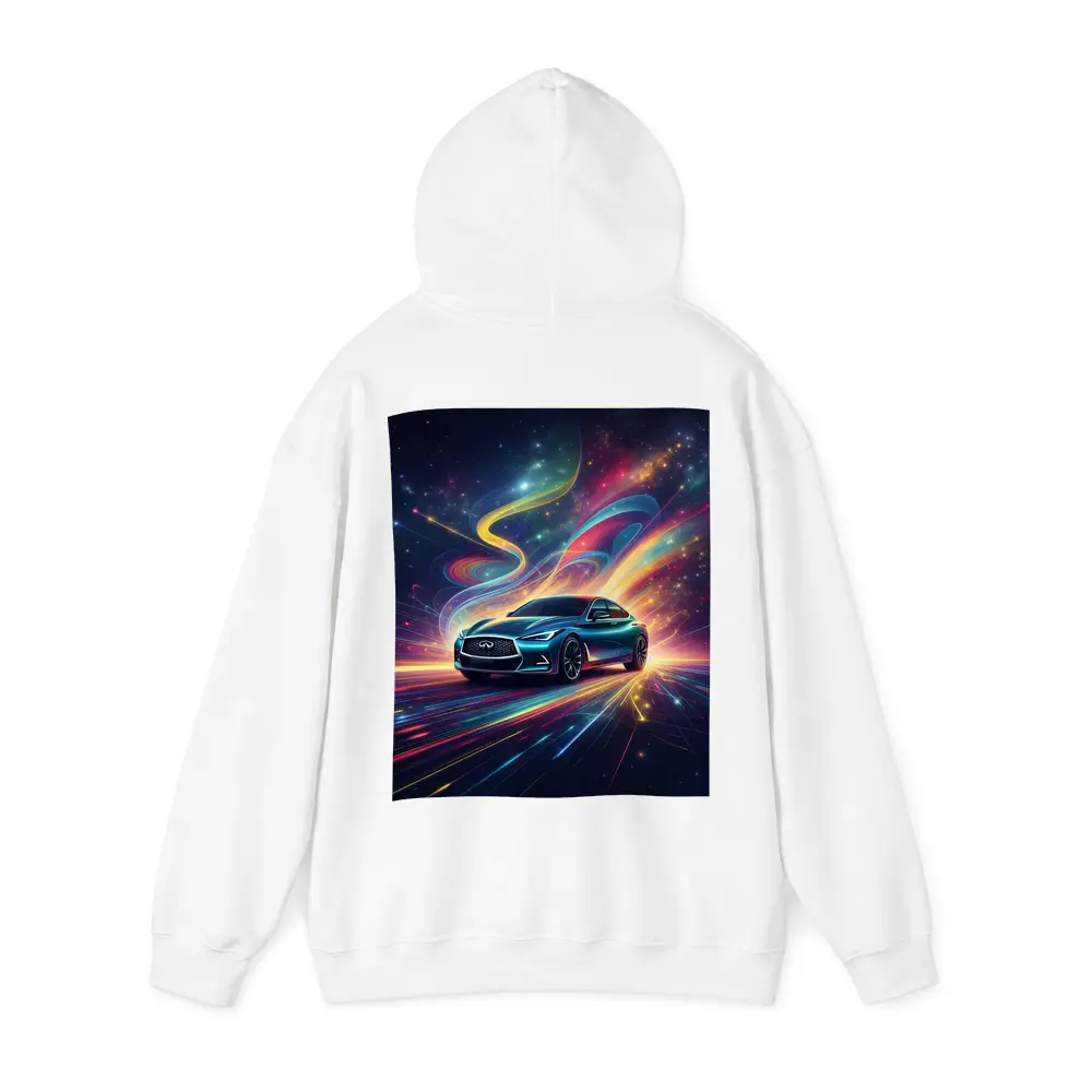 Infiniti Q60 Neon Light Trails Night – Hoodies