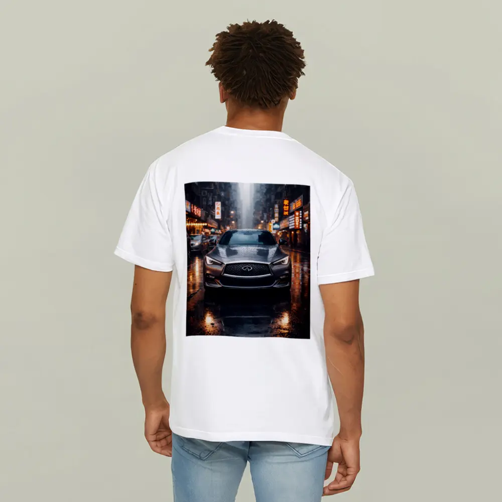 Infiniti Q60 Rainy City Street Night – T-Shirts