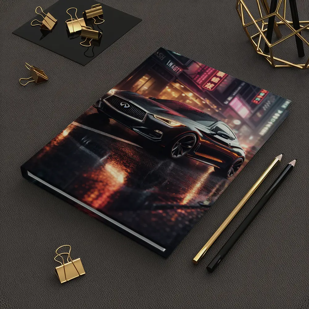 Infiniti Q60 Wet City Street Night – Notebooks