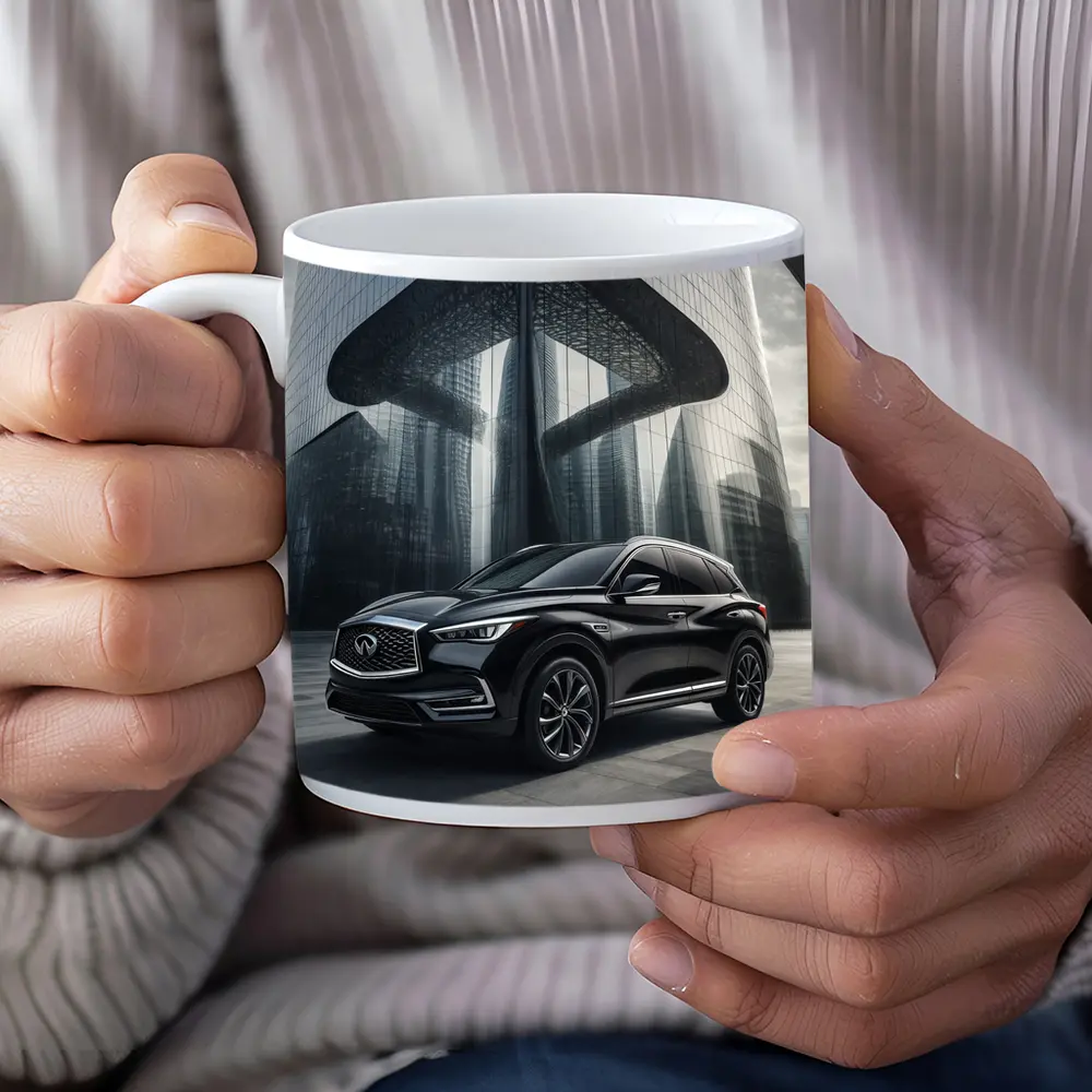 Infiniti QX60 Black SUV Futuristic City – Mugs