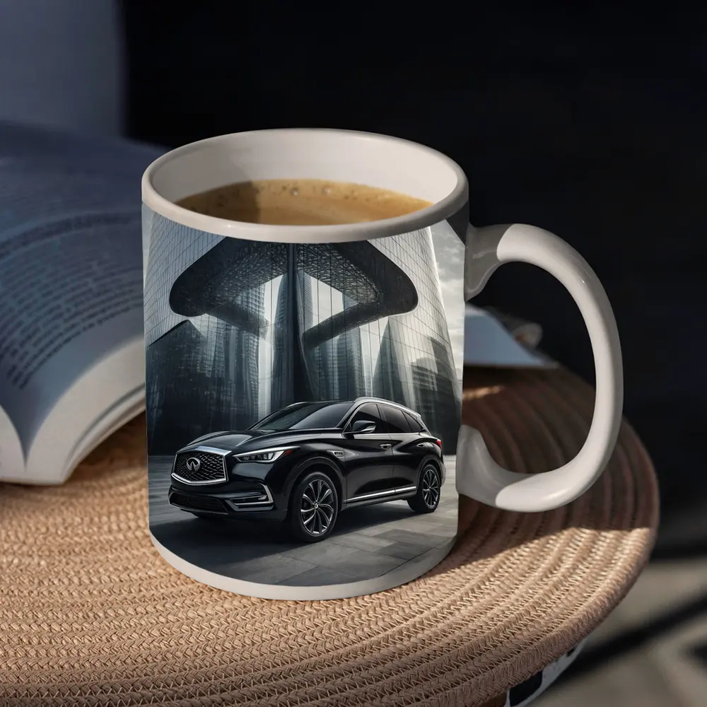 Infiniti QX60 Black SUV Futuristic City – Mugs