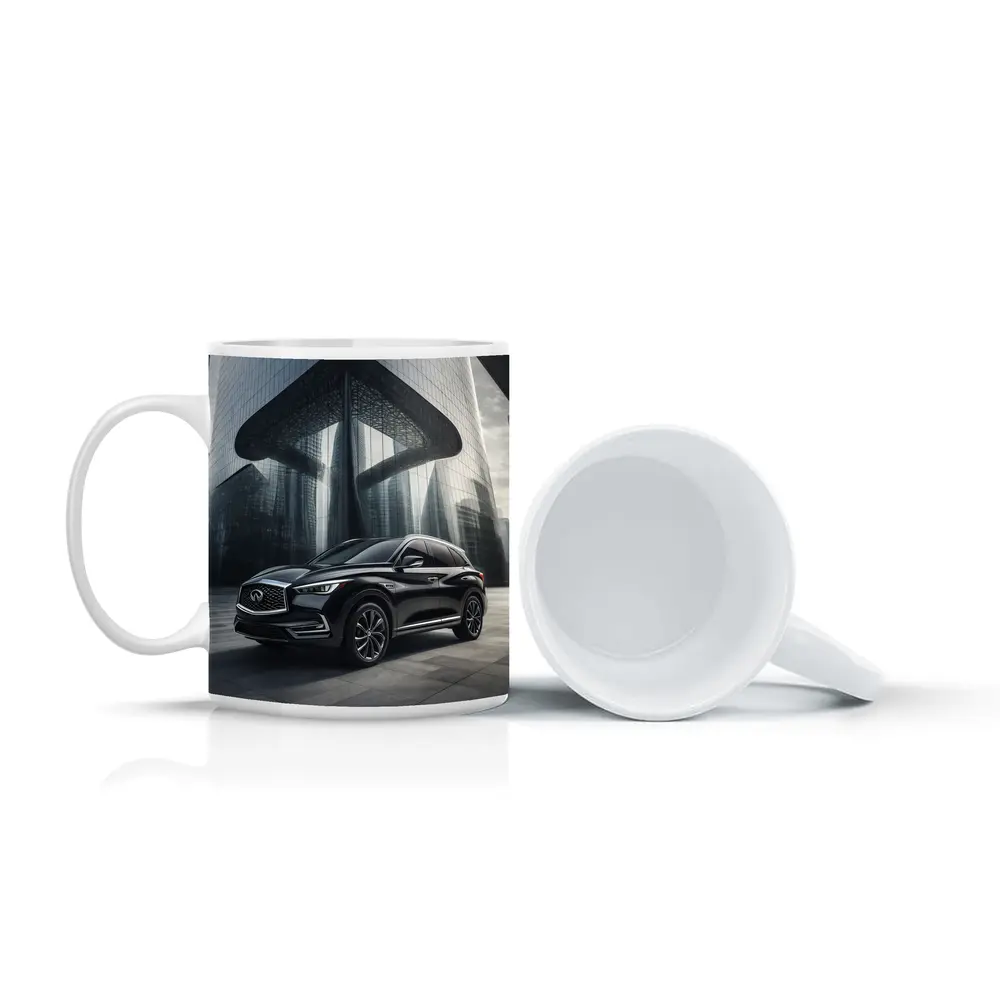 Infiniti QX60 Black SUV Futuristic City – Mugs
