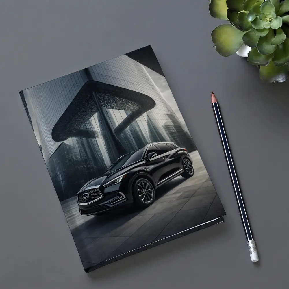 Infiniti QX60 Black SUV Futuristic City – Notebooks