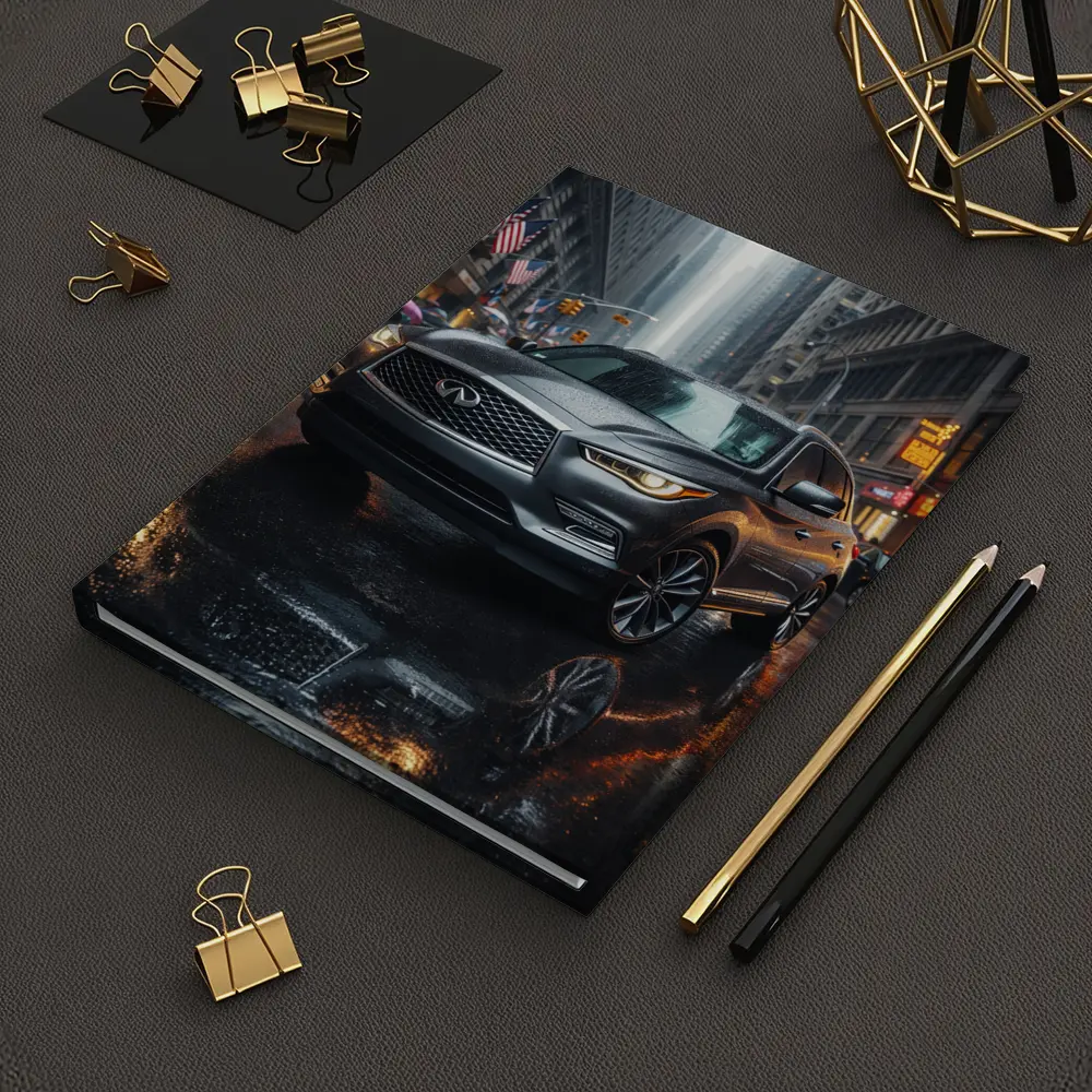 Infiniti QX60 SUV Rainy City Street – Notebooks