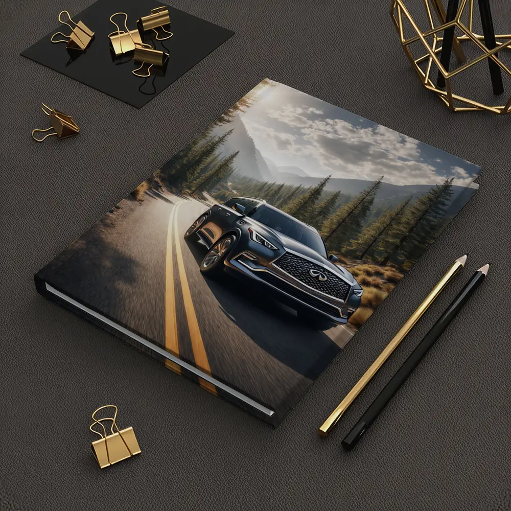 Infiniti QX80 SUV Mountain Forest Road – Notebooks