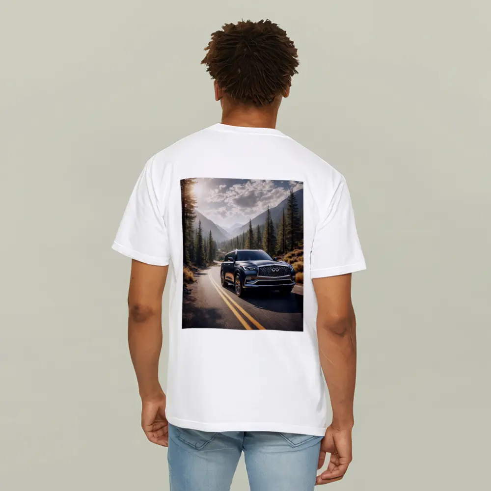 Infiniti QX80 SUV Mountain Forest Road – T-Shirts