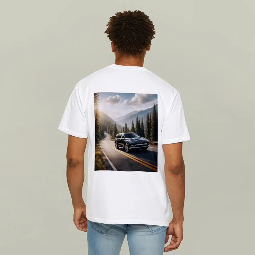 Infiniti QX80 SUV Mountain Forest Road – T-Shirts