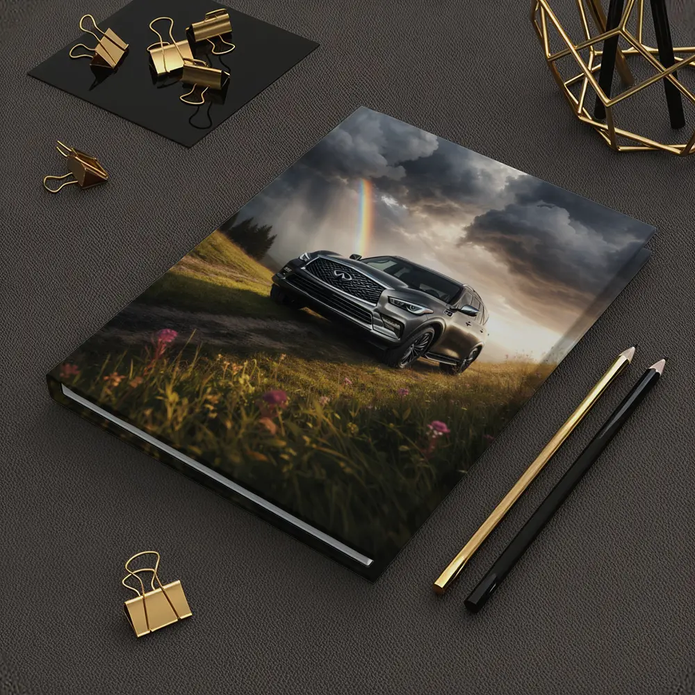 Infiniti QX80 SUV Dramatic Rainbow Meadow – Notebooks