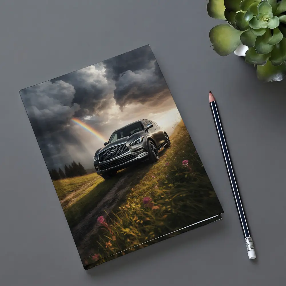 Infiniti QX80 SUV Dramatic Rainbow Meadow – Notebooks