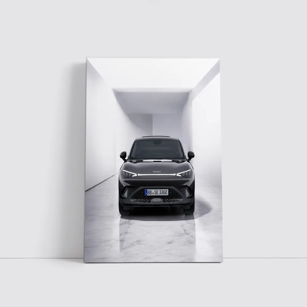Smart Car Black SUV White Studio – Wall Art