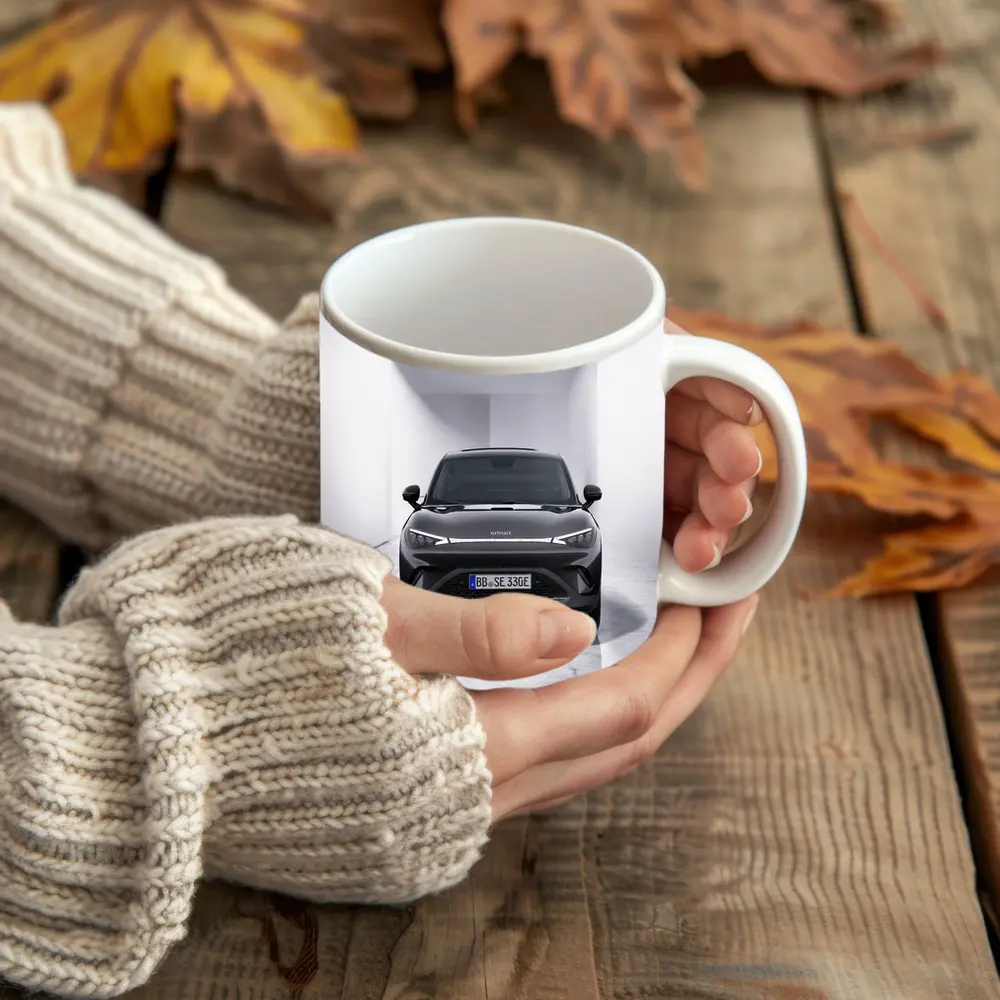 Smart Car Black SUV White Studio – Mugs