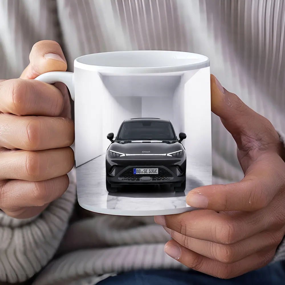 Smart Car Black SUV White Studio – Mugs