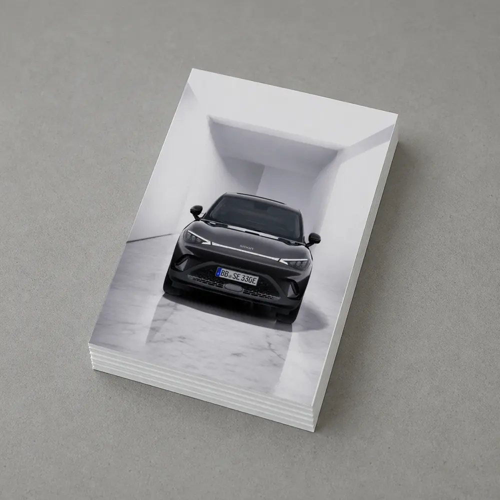Smart Car Black SUV White Studio – Postcards