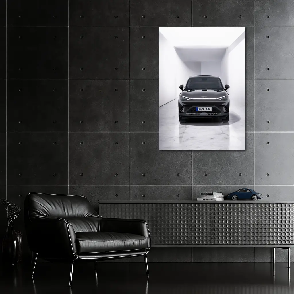 Smart Car Black SUV White Studio – Wall Art