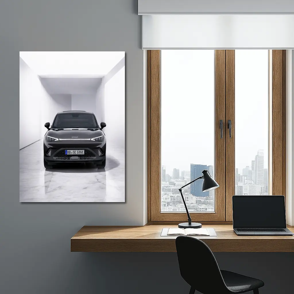 Smart Car Black SUV White Studio – Wall Art