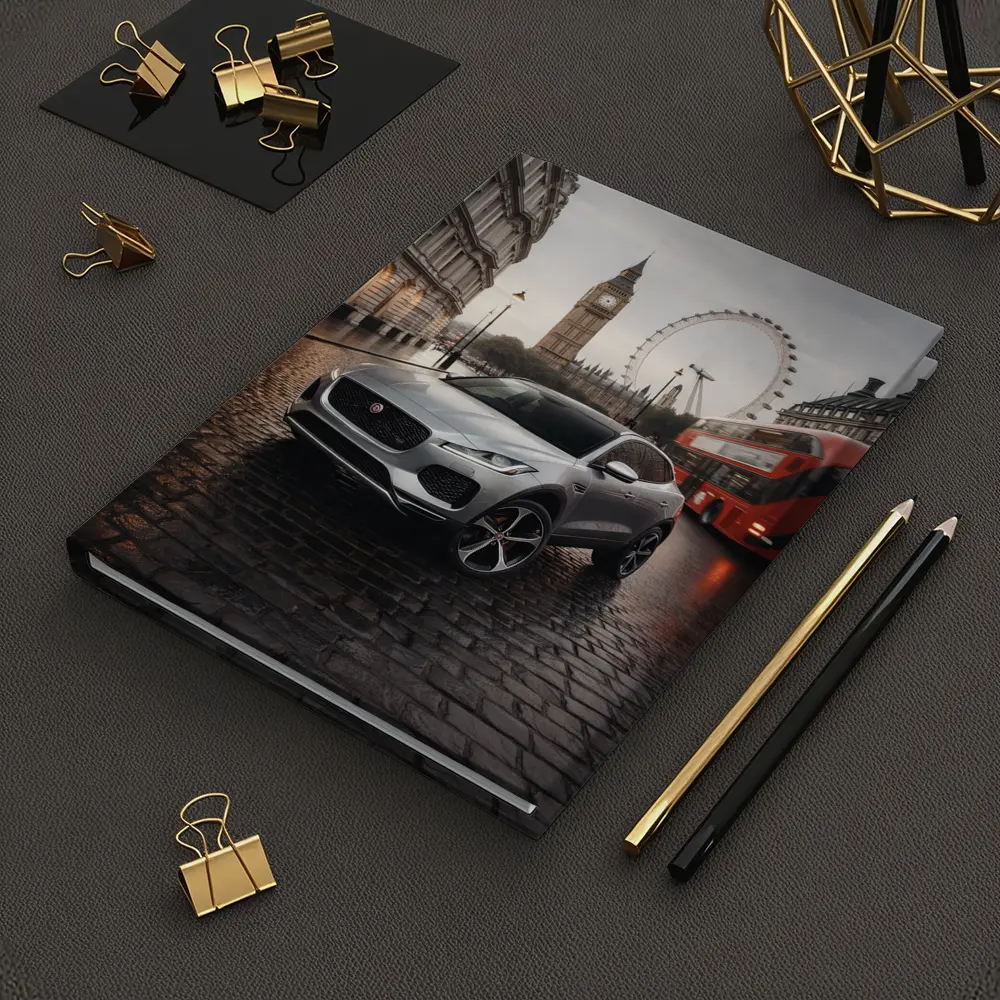 Jaguar E Pace Silver SUV London Streets – Notebooks