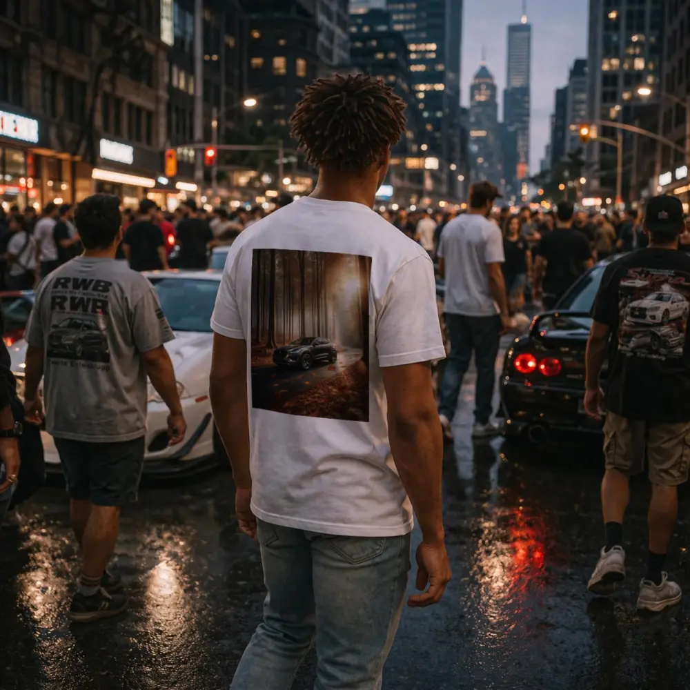 Jaguar E Pace Forest Road Autumn Drive – T-Shirts