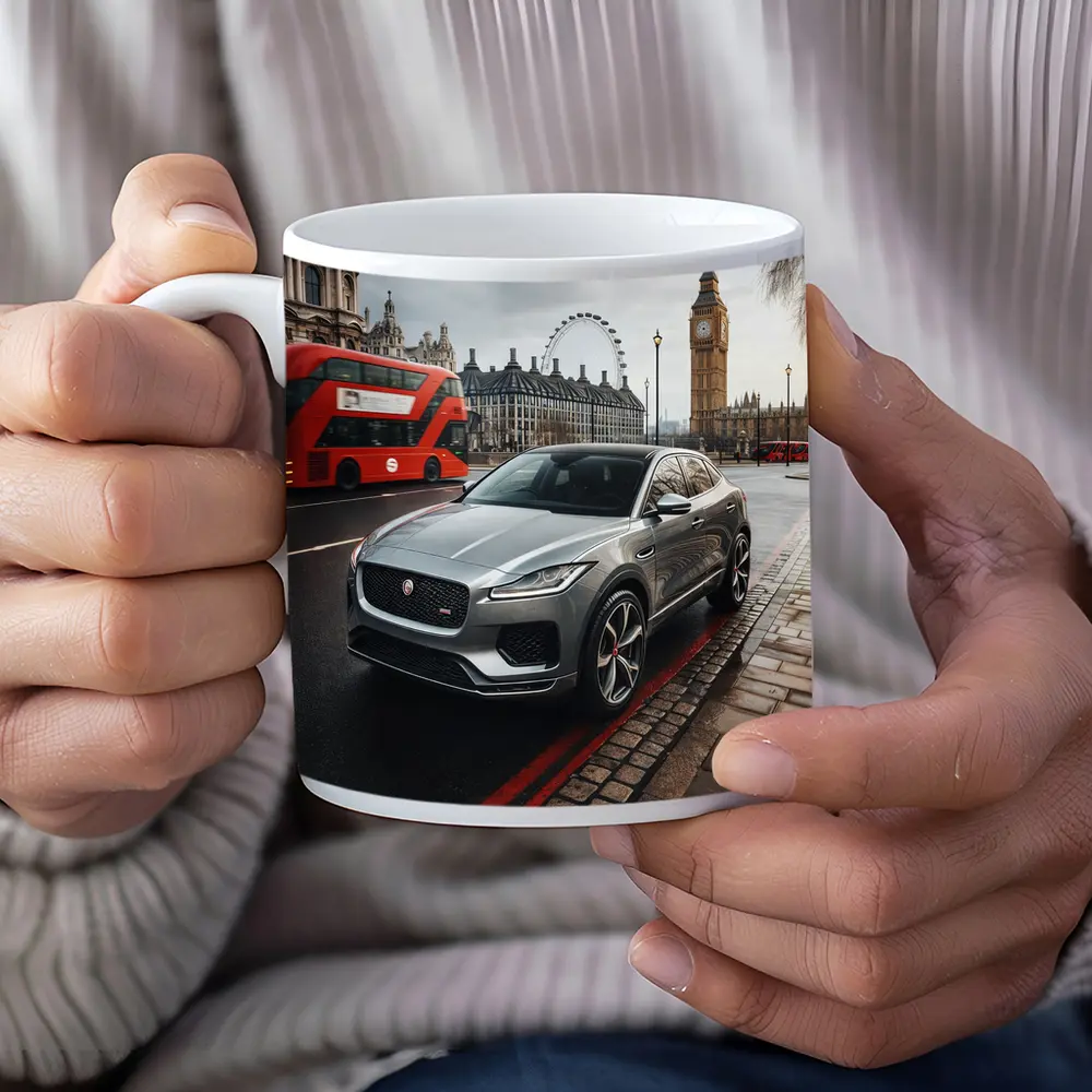 Jaguar E Pace London Big Ben Street – Mugs