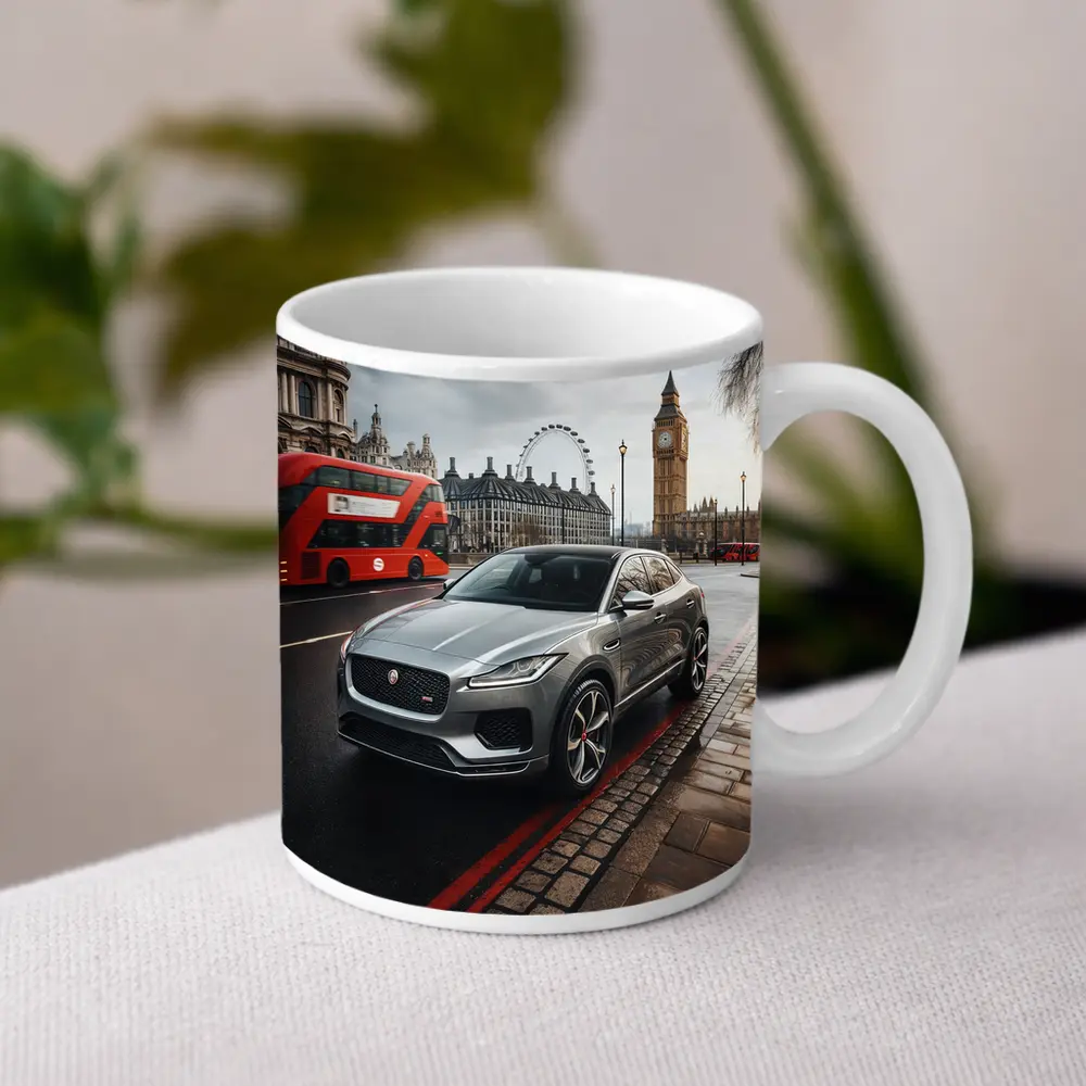 Jaguar E Pace London Big Ben Street – Mugs