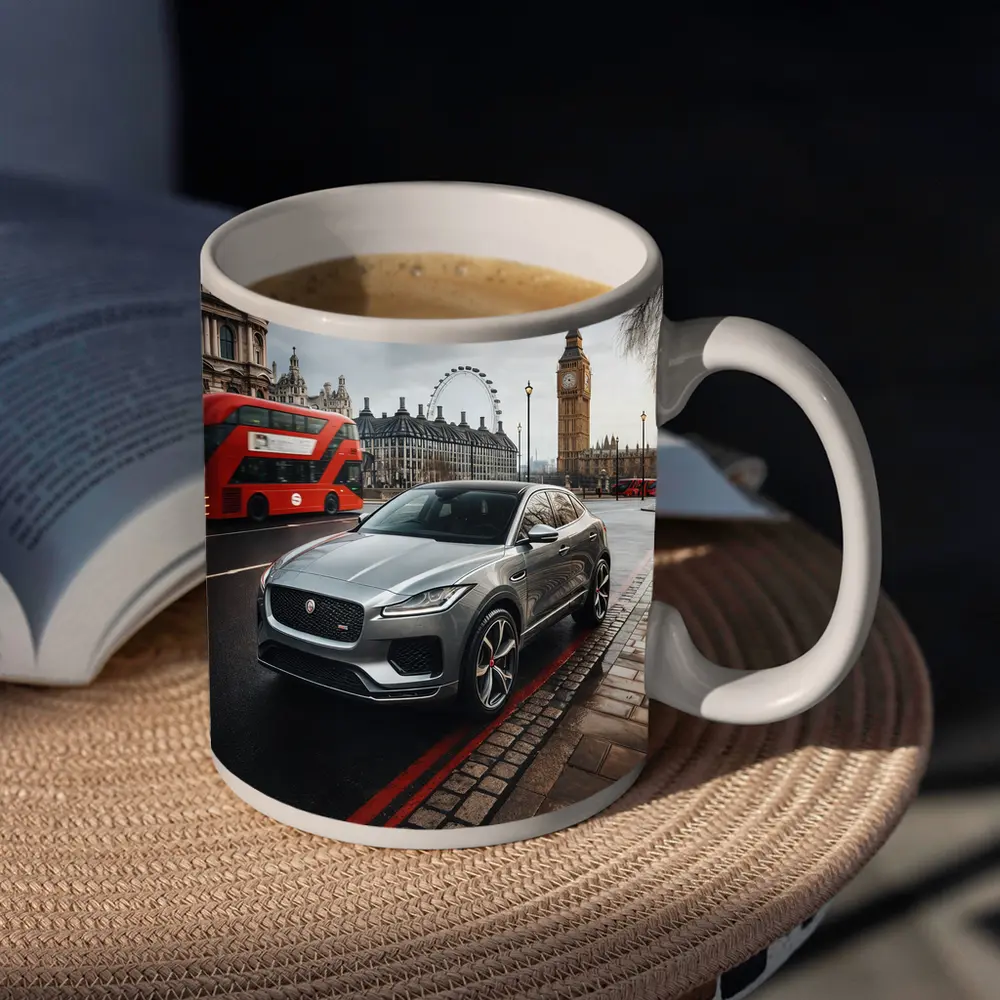 Jaguar E Pace London Big Ben Street – Mugs