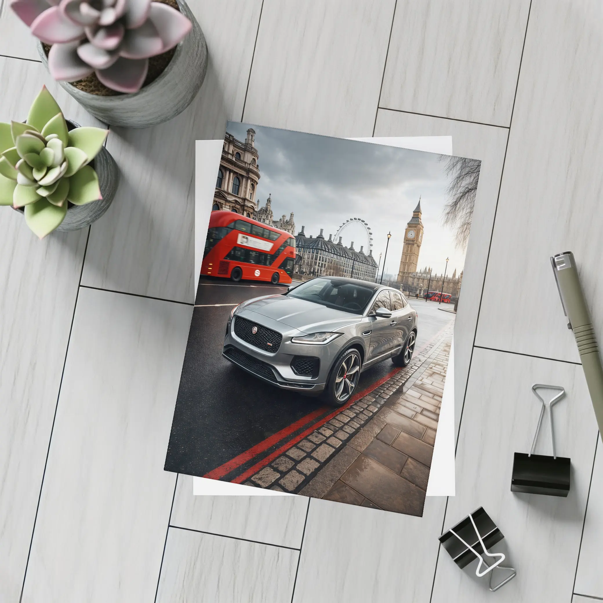 Jaguar E Pace London Big Ben Street – Postcards