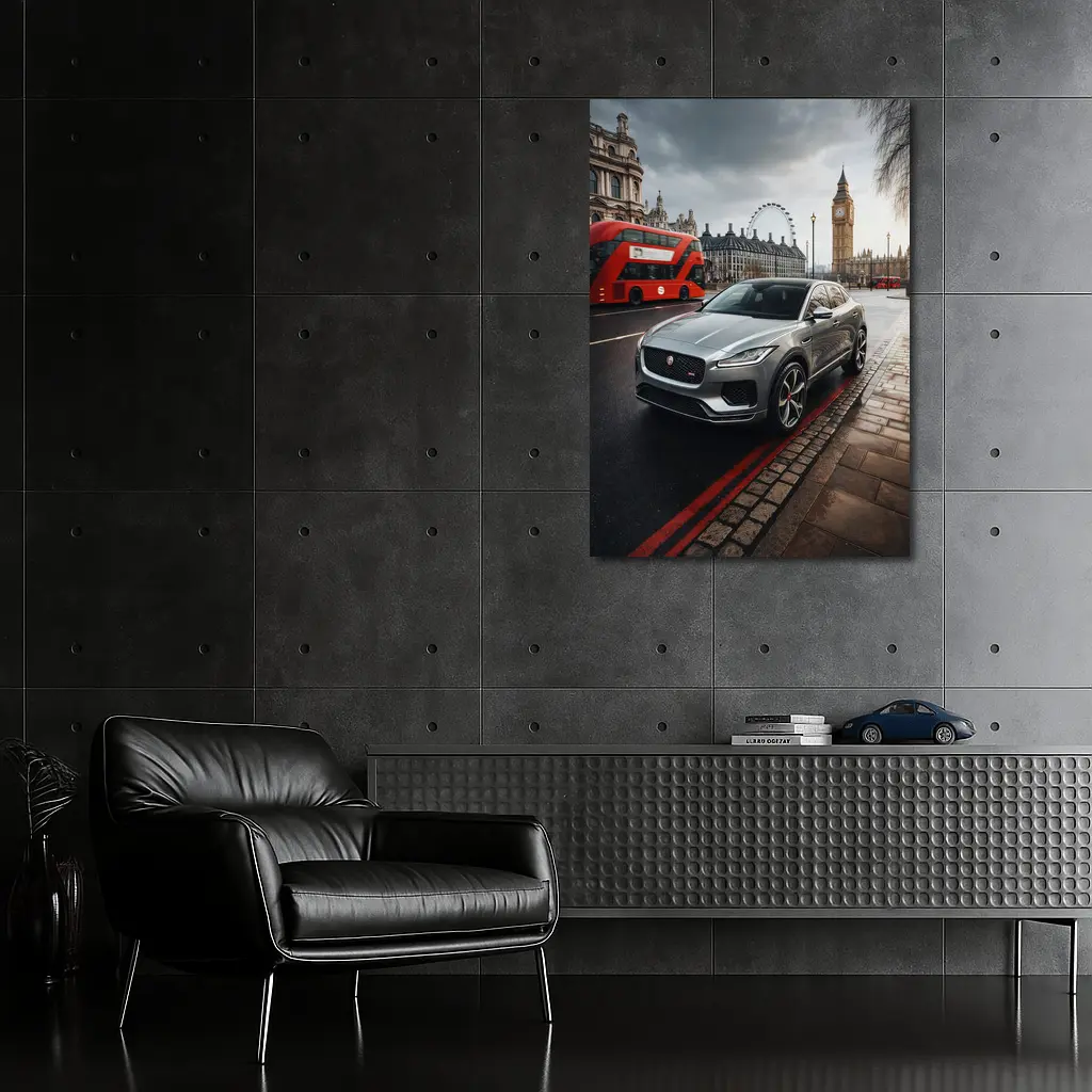 Jaguar E Pace London Big Ben Street – Wall Art