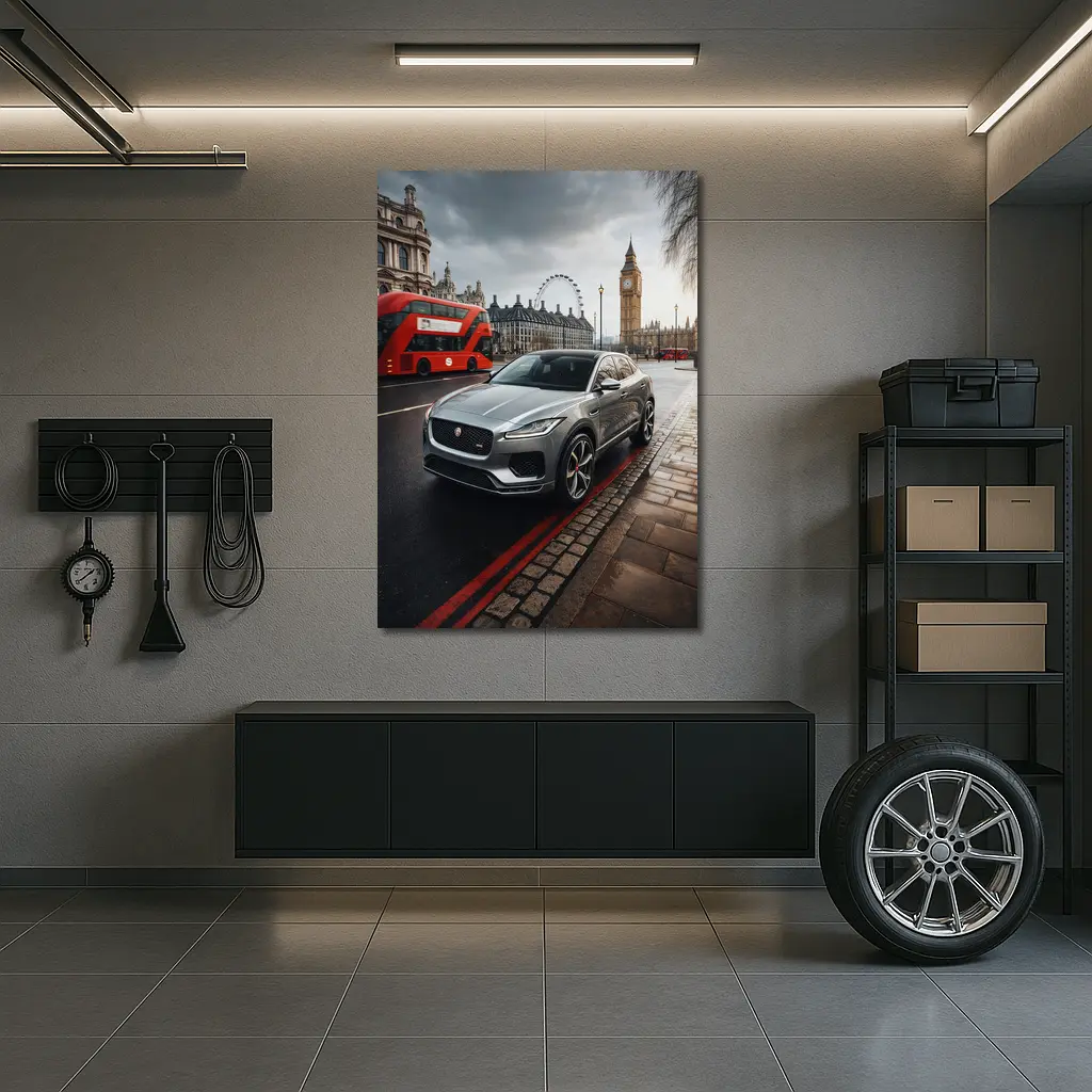Jaguar E Pace London Big Ben Street – Wall Art