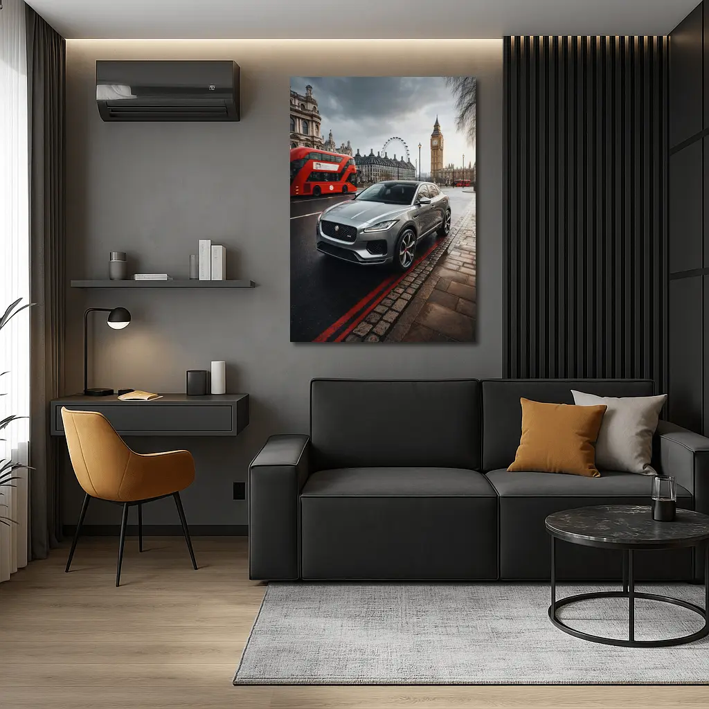 Jaguar E Pace London Big Ben Street – Wall Art