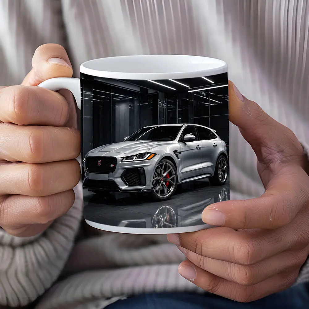 Jaguar F-Pace SVR Silver Dark Showroom – Mugs