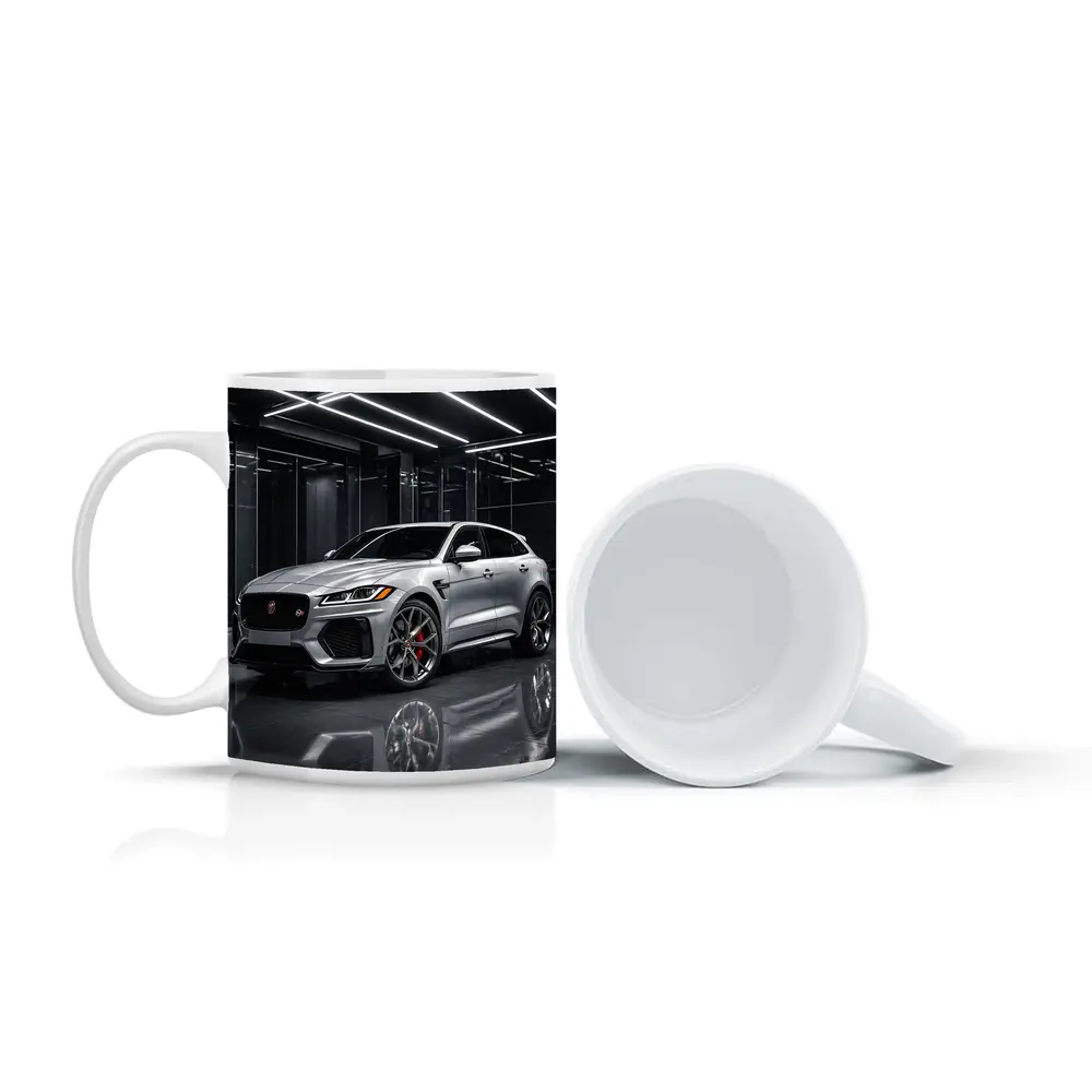 Jaguar F-Pace SVR Silver Dark Showroom – Mugs