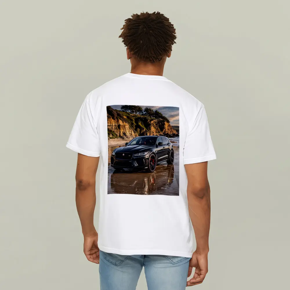 Jaguar F Pace SVR Black Beach Cliffs – T-Shirts