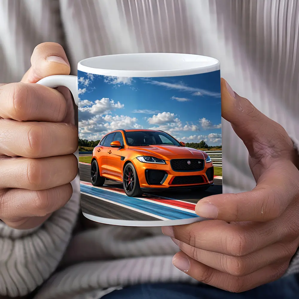 Jaguar F-Pace SVR Orange Racing Track – Mugs
