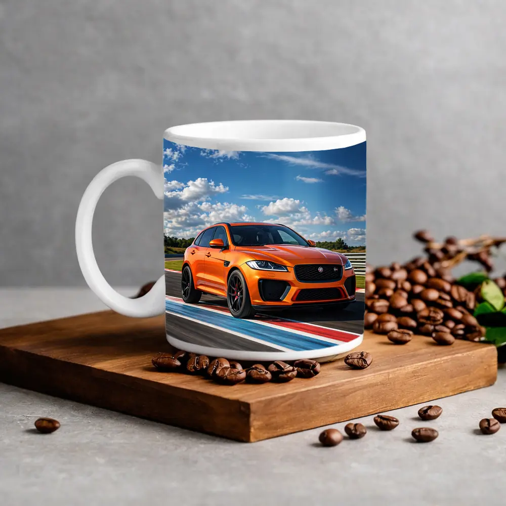Jaguar F-Pace SVR Orange Racing Track – Mugs