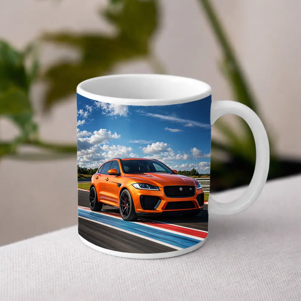 Jaguar F-Pace SVR Orange Racing Track – Mugs