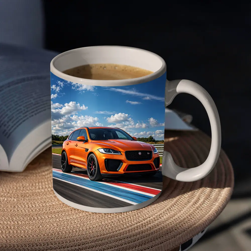 Jaguar F-Pace SVR Orange Racing Track – Mugs
