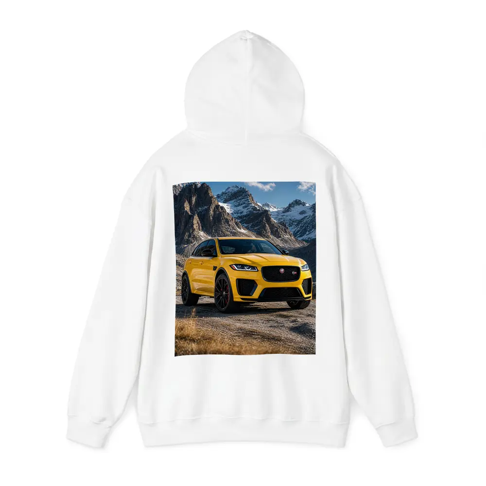 Jaguar F-Pace SVR Yellow Mountain Backdrop – Hoodies