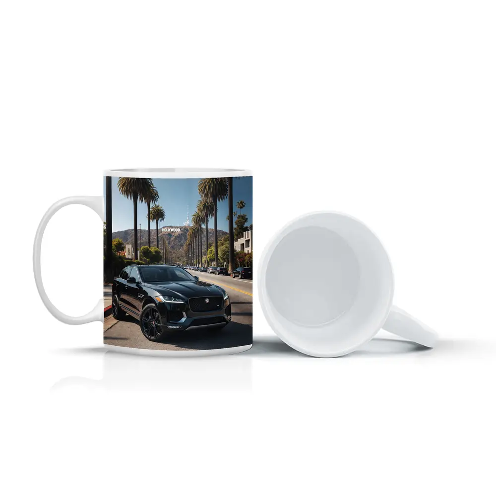 Jaguar F Pace Black Hollywood Los Angeles – Mugs