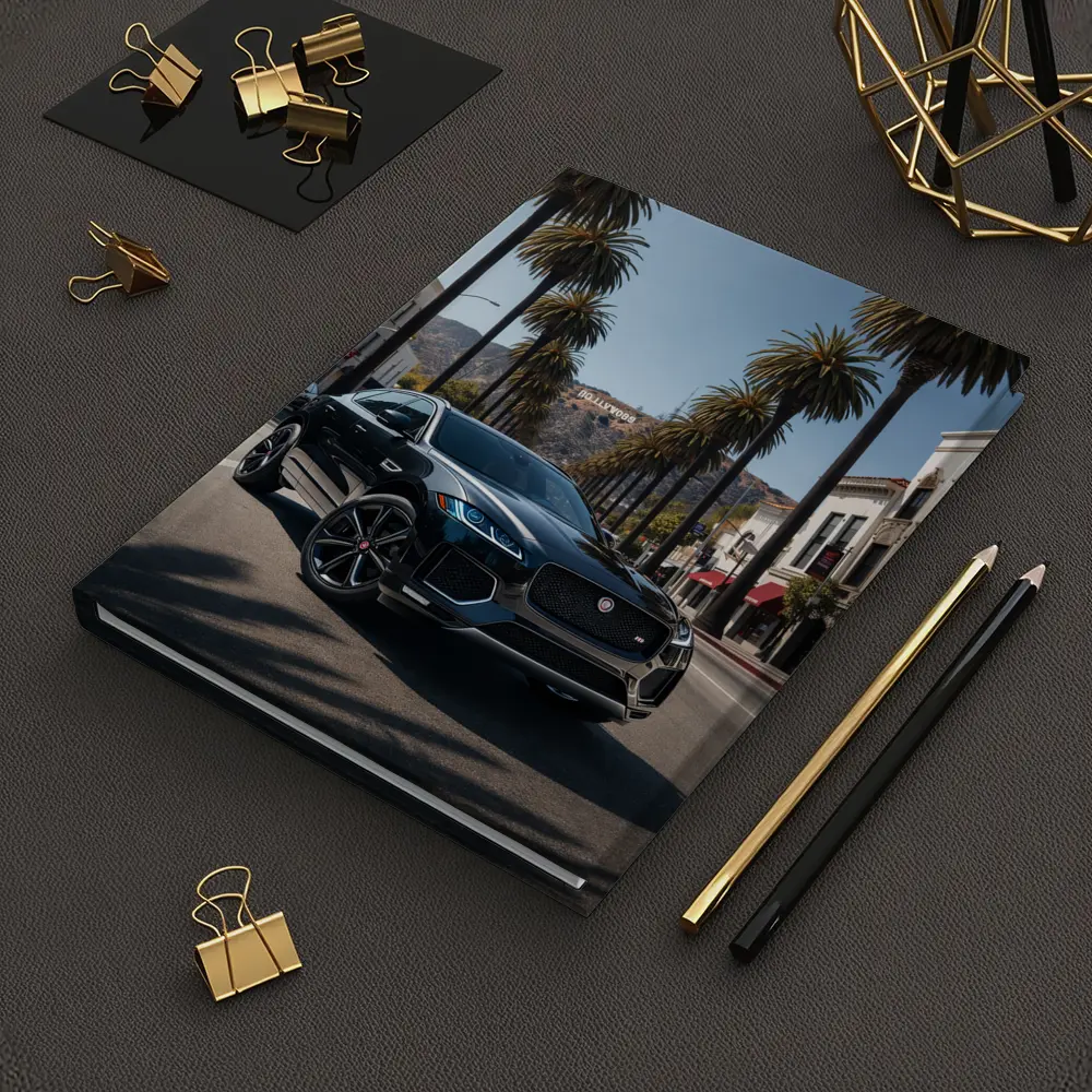 Jaguar F Pace Black Hollywood Street Scene – Notebooks
