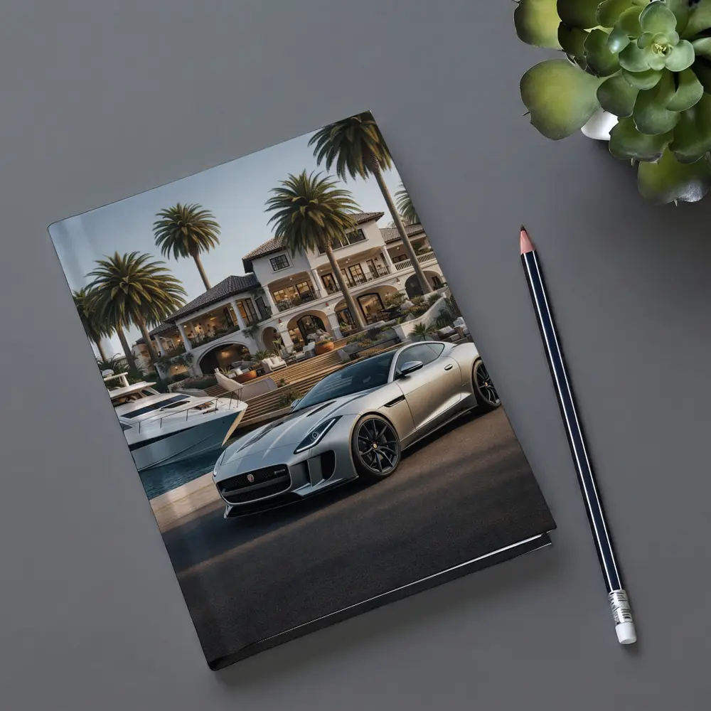Jaguar F-Type Silver Luxury Mansion Waterfront – Notebooks