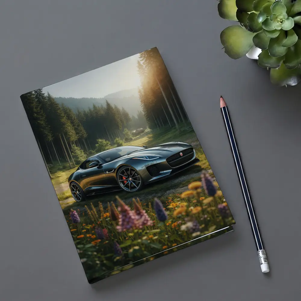 Jaguar F-Type Coupe Forest Meadow Setting – Notebooks