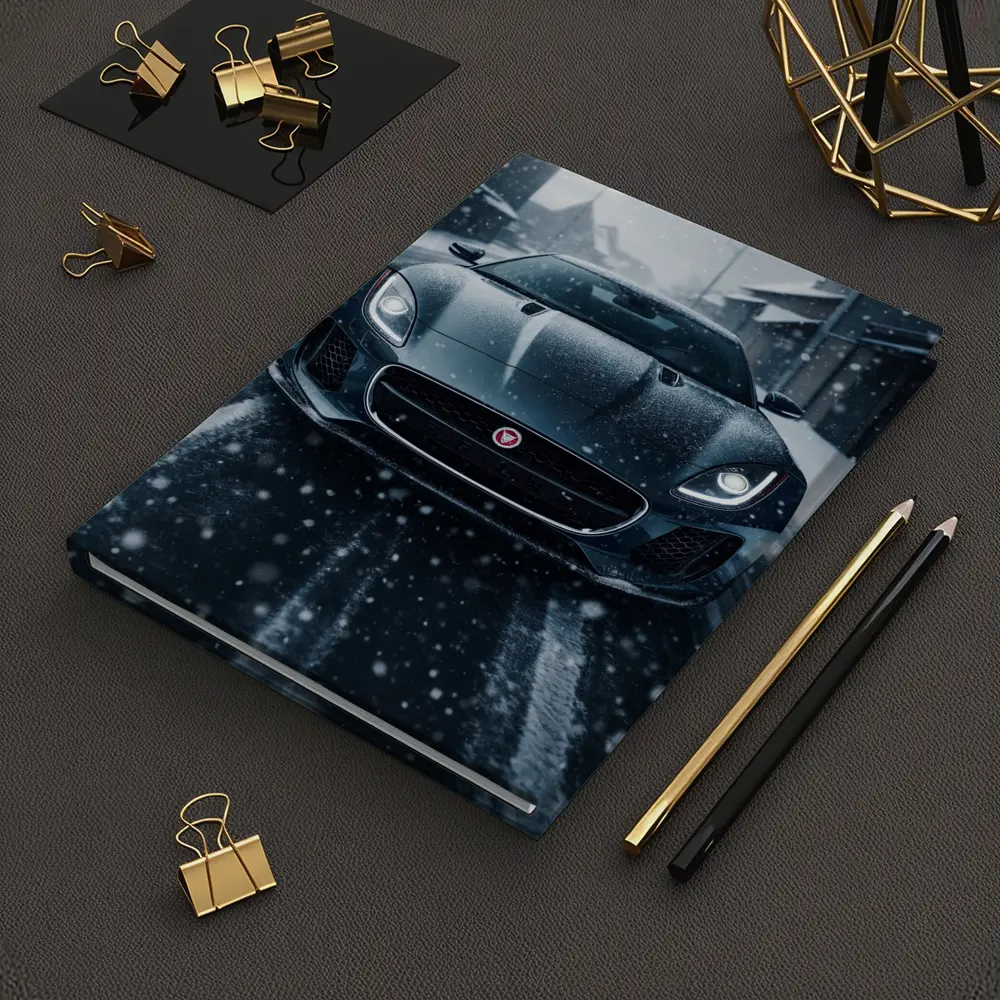 Jaguar F Type Dark Snow Street Scene – Notebooks