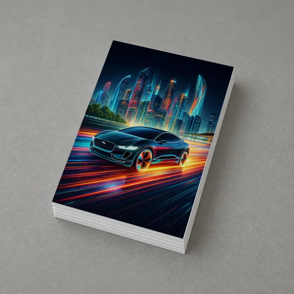 Jaguar I-Pace Neon City Night Drive – Postcards