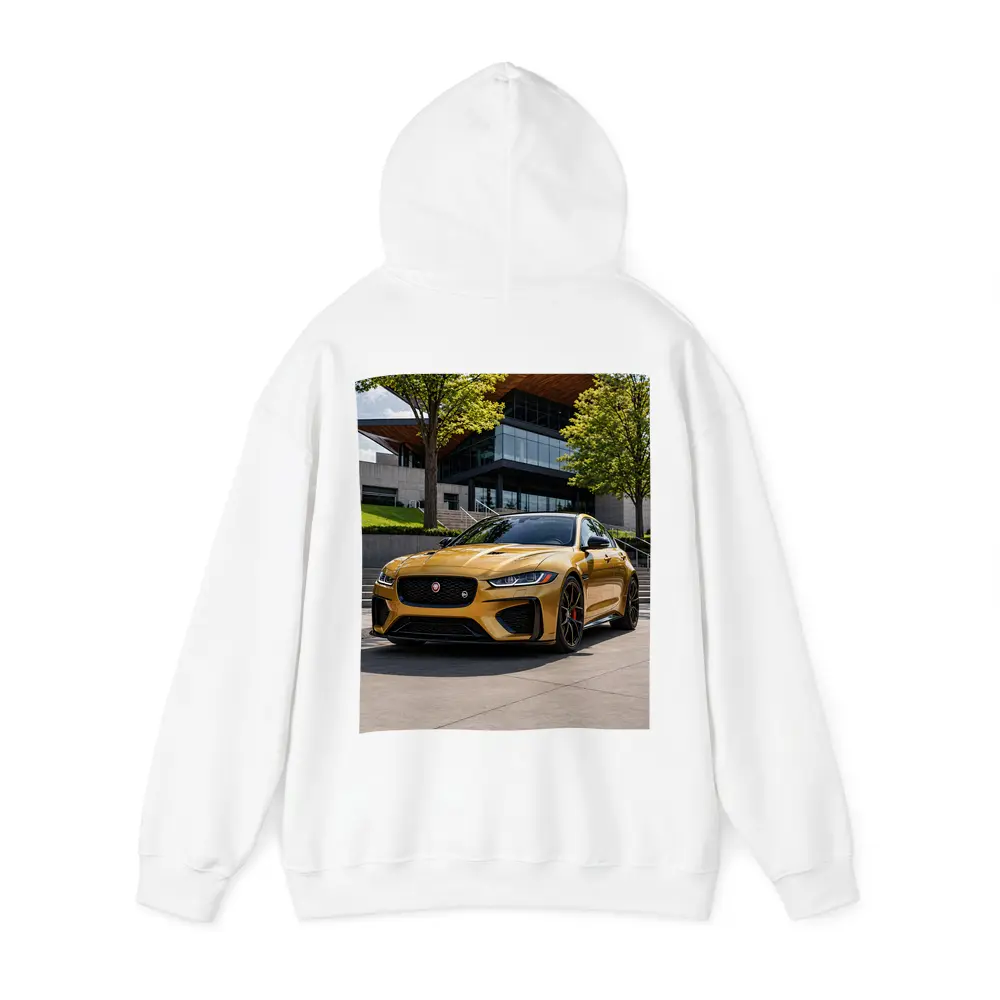 Jaguar XE SV Gold Modern Architecture Setting – Hoodies