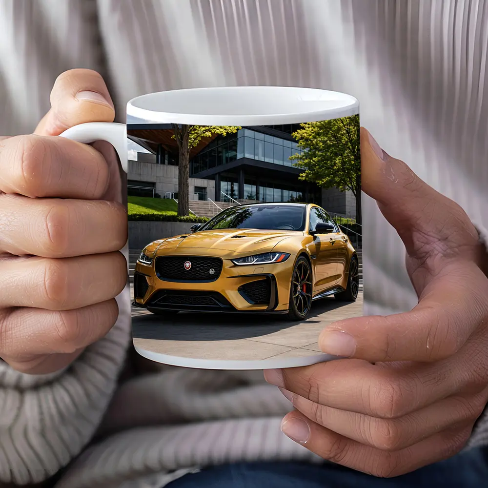 Jaguar XE SV Gold Modern Architecture Setting – Mugs