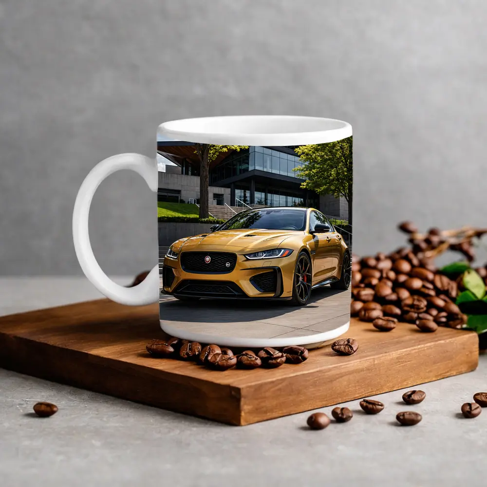 Jaguar XE SV Gold Modern Architecture Setting – Mugs