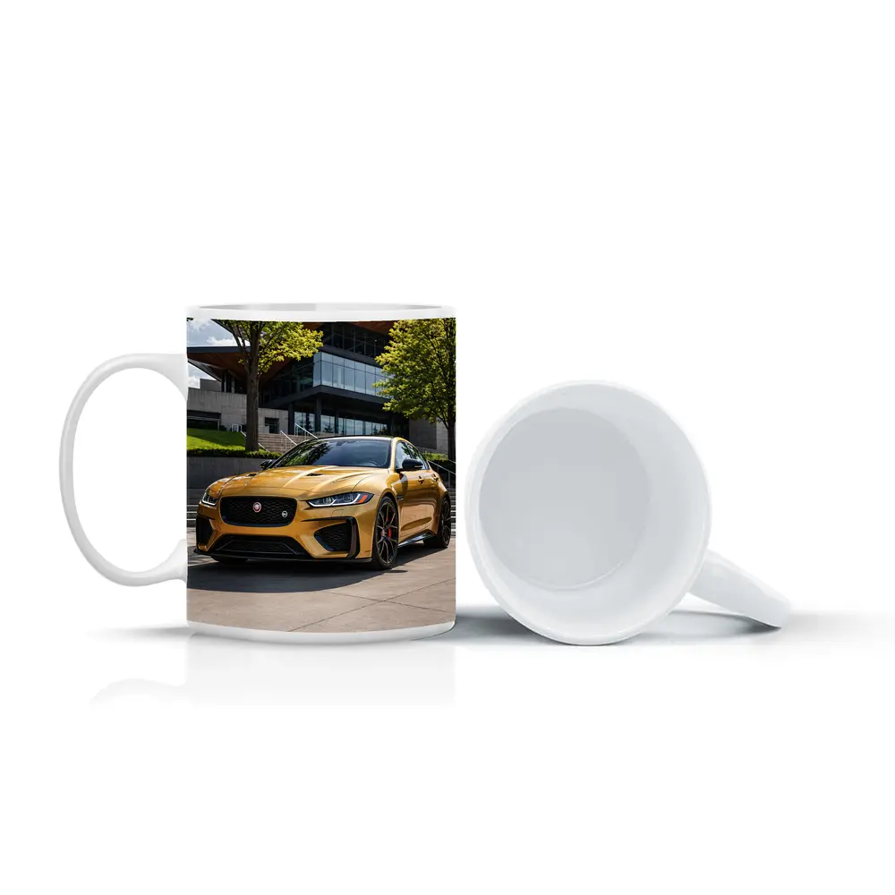 Jaguar XE SV Gold Modern Architecture Setting – Mugs