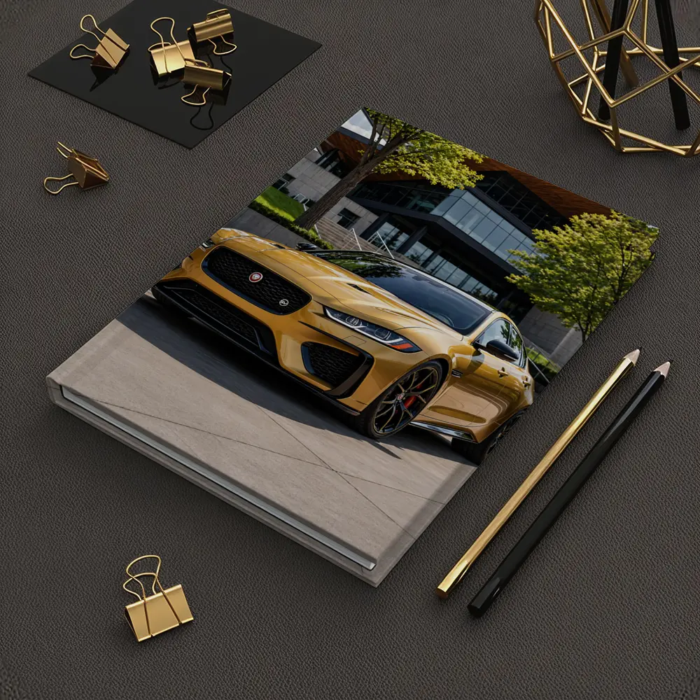 Jaguar XE SV Gold Modern Architecture Setting – Notebooks