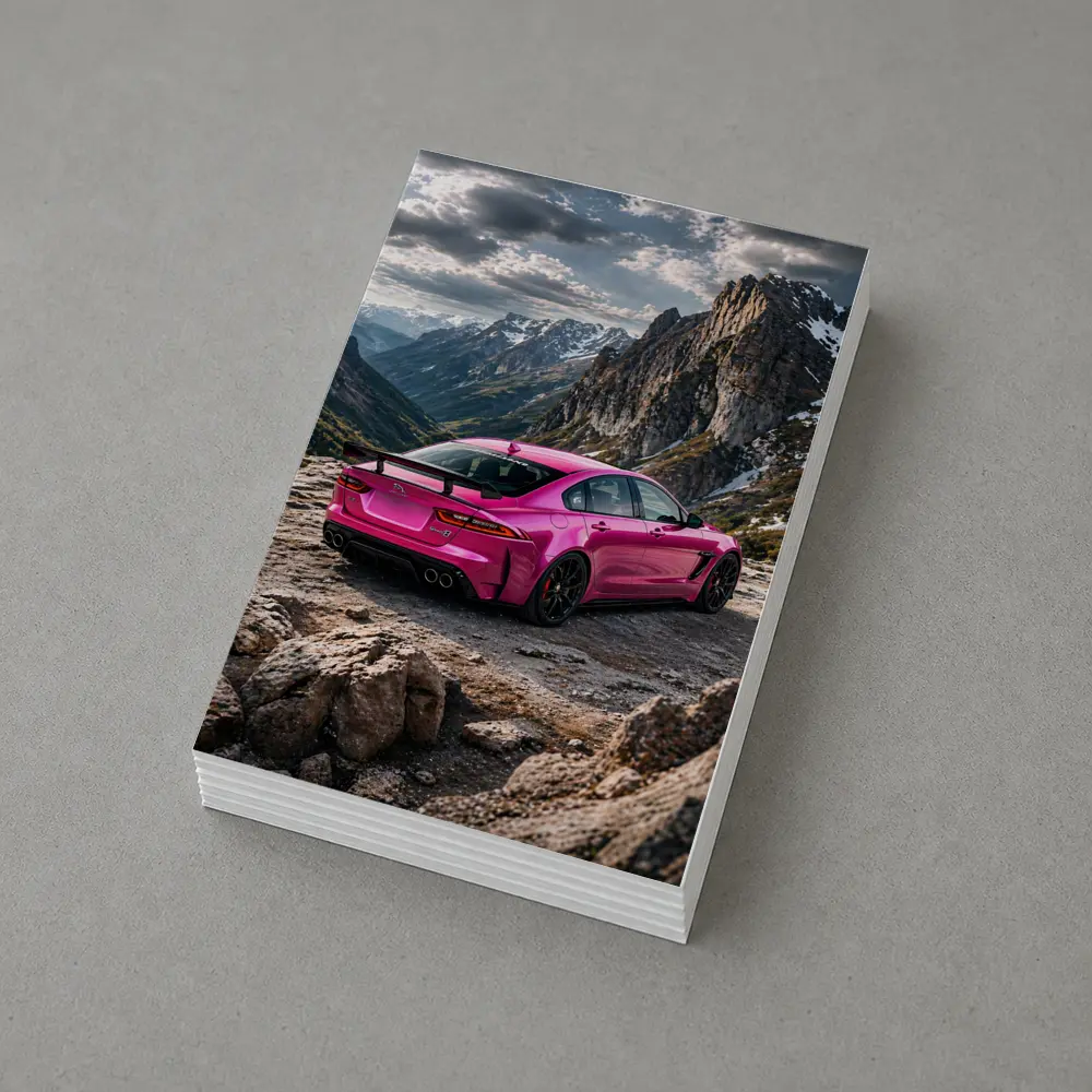 Jaguar XE SV Project Eight Pink Mountains – Postcards